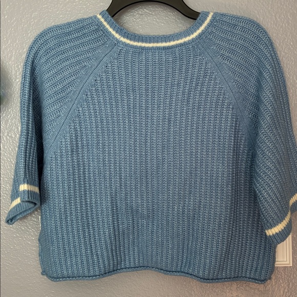 Sugar Moon Blue Cable Knit Sweater - Picture 4 of 4